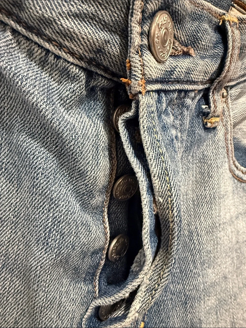 We The Free Light Blue Ripped Denim Shorts